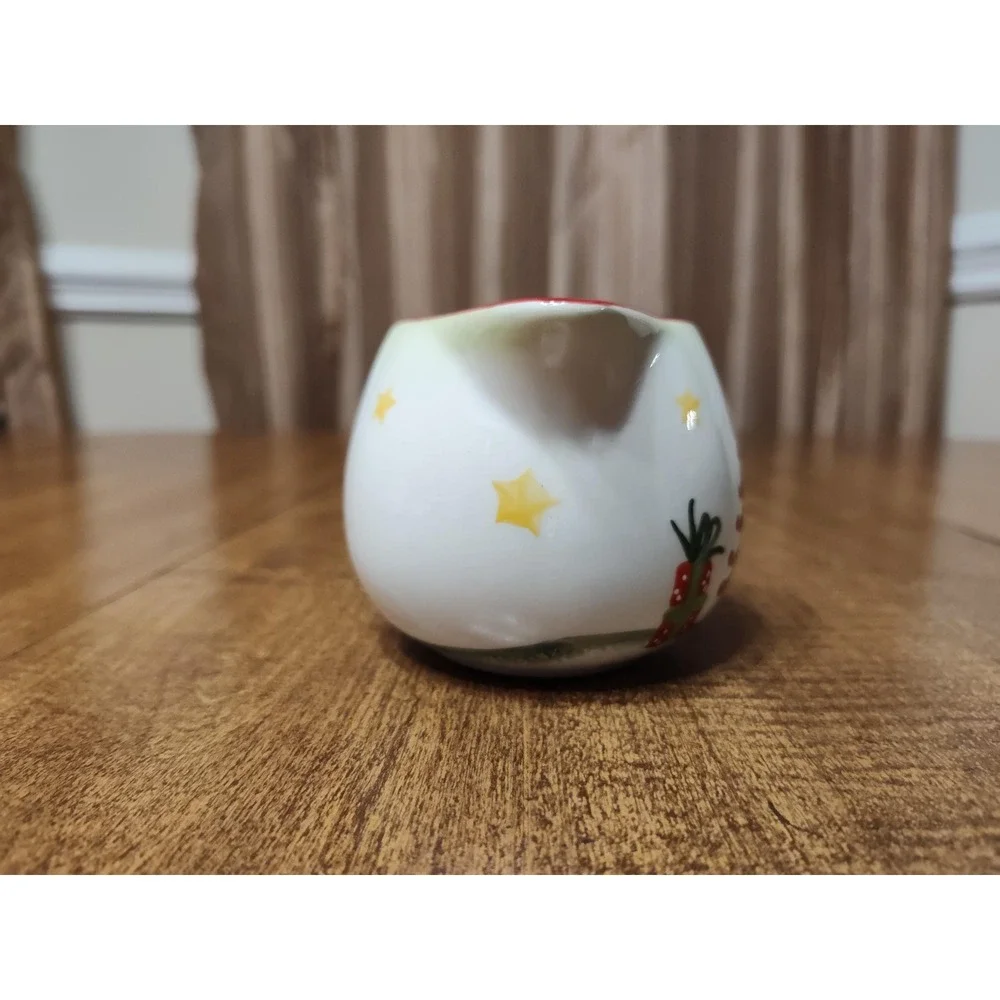 Handmade French Vanilla Christmas Tree Pitcher Candle 9 oz Holiday Decor A74